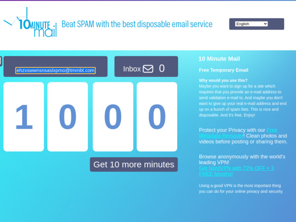 10minutemail.com